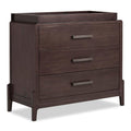 Evolur Atlas Dresser with Change Topper, 3-Drawer Dresser for Bedroom, Roasted Chestnut