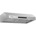 VIKIO HOME Range Hood 30 Inch Under Cabinet, Kitchen Hood with 980 CFM, 3-Speed Gesture Sensing &amp; Touch Control Panel, Stainless Steel Vent 2 Pcs Baffle Filters with Handlebar