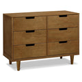 DaVinci Marley 6-Drawer Dresser Baby Dresser for Nursery Kids Bedroom Furniture Double Chest of Drawers for Toddler Boys and Girls Versatile Wood Dresser for Living Room, Hallway Walnut