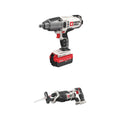 PORTER-CABLE 20V MAX Impact Wrench, 1/2-Inch with 20V MAX* Reciprocating Saw, Tool Only (PCC740LA &amp; PCC670B)