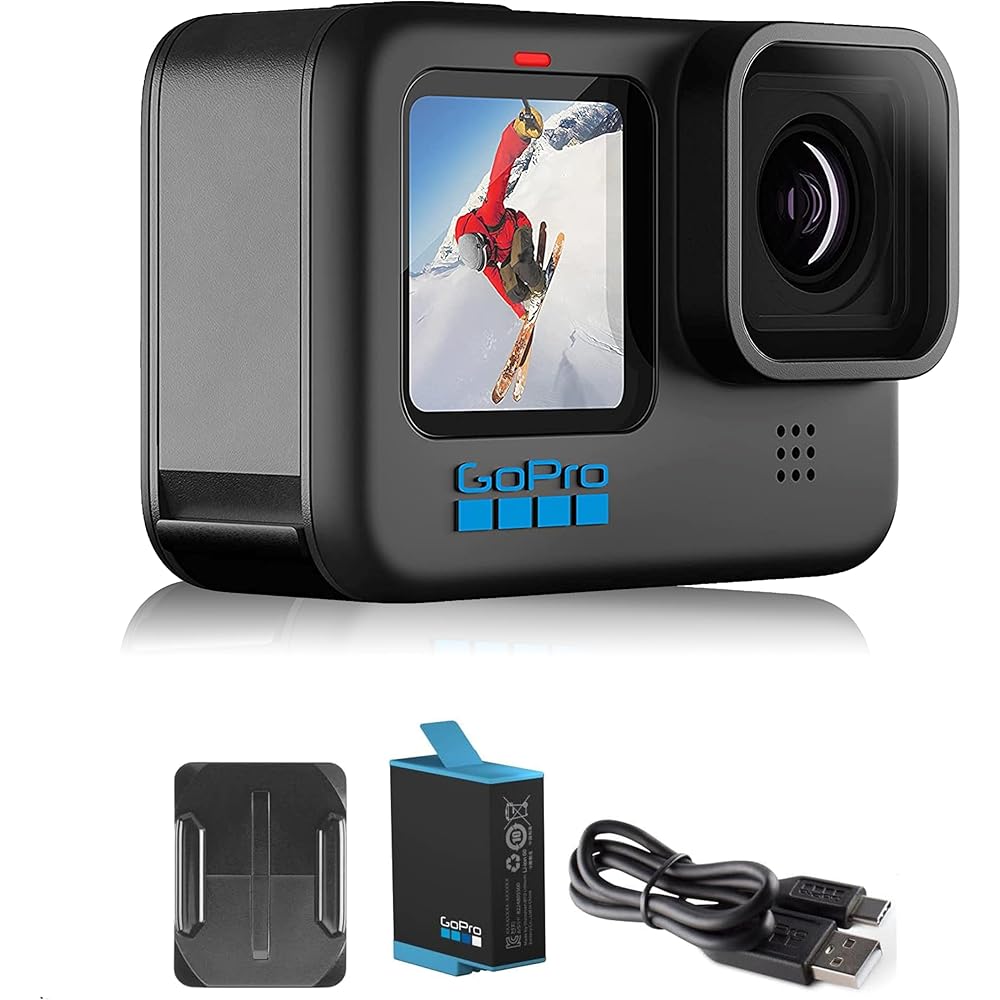 GoPro HERO10 BlackE-Commerce Packaging Waterproof Action Camera with Front LCD &amp; Touch Rear Screens, 5.3K60 Ultra HD Video