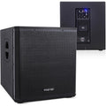 Pyle 3000 Watts Box Subwoofer Speaker Active Powered 18” inch Woofer, Loud Bass, with DSP Digital Signal Processor for Home Theater System, Pro DJ Sound, Pole Mount Socket and Carrying Handles