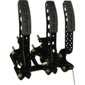 Wilwood Pedal Assembly, Gas/Brake/Clutch, 5.25 to 1 Ratio, Forward Floor Mount, Aluminum, Black Paint, Each