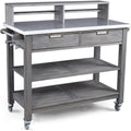 Homestyles Maho Gray Teak Potting Bench