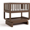 Storkcraft Santorini Deluxe 3-in-1 Convertible Bassinet (Hazelnut) – GREENGUARD Gold Certified Wood Baby Bassinet, Includes Water-Resistant Mattress, Converts to Toy Box and Bookcase
