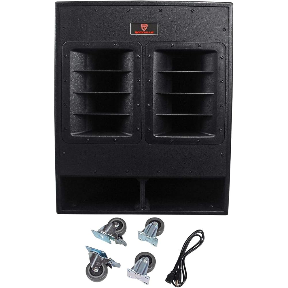 Rockville RBG18FA 18" 3000w Active Powered Pro Subwoofer Folded Horn PA/DJ Sub