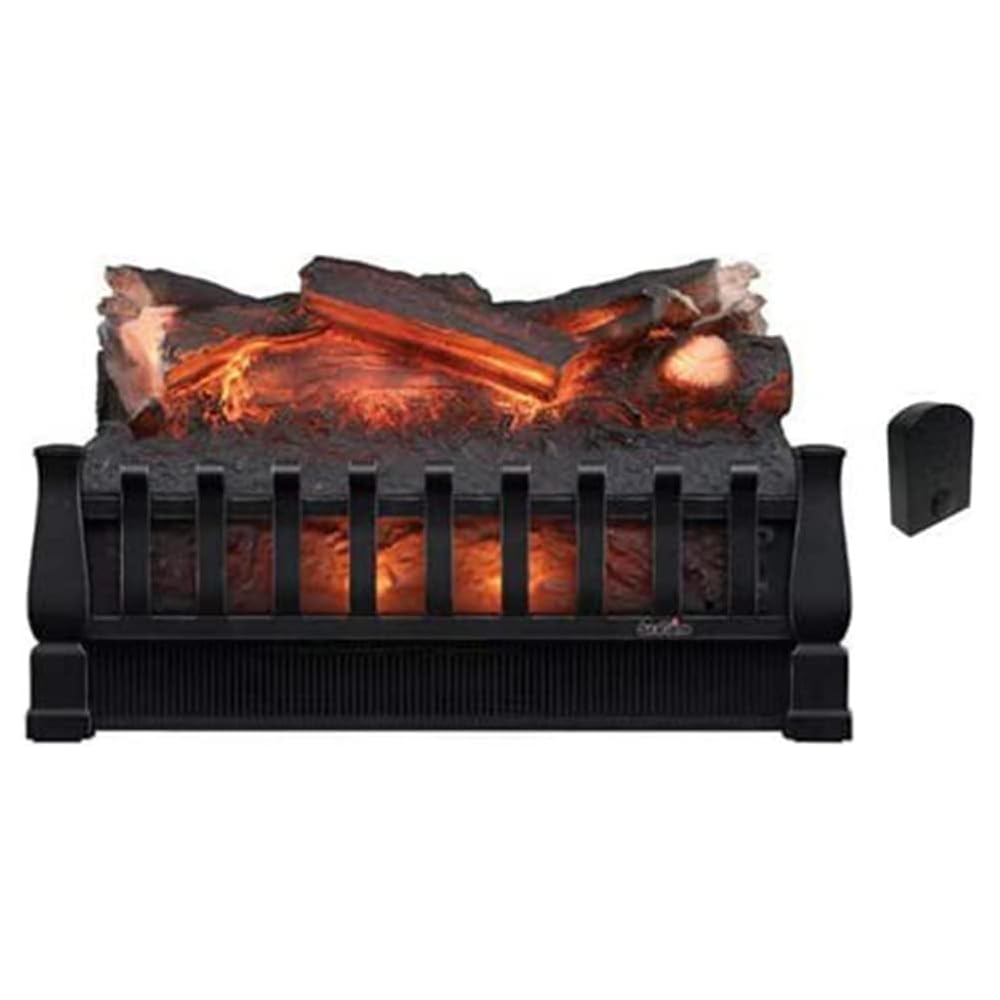 Duraflame 20" Electric Fireplace Log Set Insert + Fire Crackler Combo | Infrared Quartz Set Heater with Realistic Ember Bed and Logs | Remote Control | DFI021ARU-CSFC