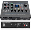 Pyle USB Audio Interface MIC/LINE Guitar AUX Stereo &amp; RCA Inputs Preset 24 Digital Effects Phantom Power Phone/Stereo/Monitor/Headphone Outputs For Computer Playing &amp; Recording PMUX9