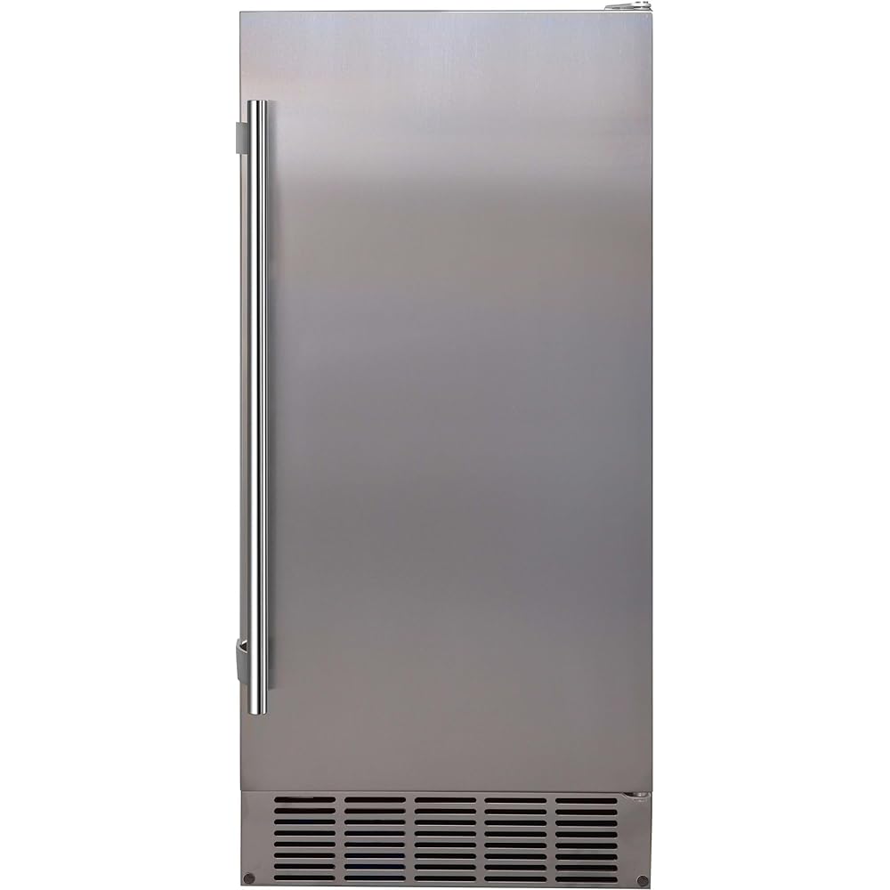 EdgeStar IB250SS 15 Inch Wide 20 Lb. Built-In Ice Maker with 25 Lbs. Daily Ice Production No Drain Required