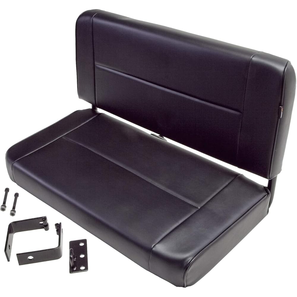 Rugged Ridge | Seat, Rear, Fixed, Black | 13461.01 | Fits 1955-1995 Jeep CJ &amp; Wrangler YJ