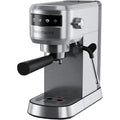 Frigidaire Steam Espresso Maker, Coffee Machine with Milk Frother &amp; Cup Warmer, 20 Bar Pressure, 34 oz Removable Water Tank, Single or Double Shot, Stainless Steel