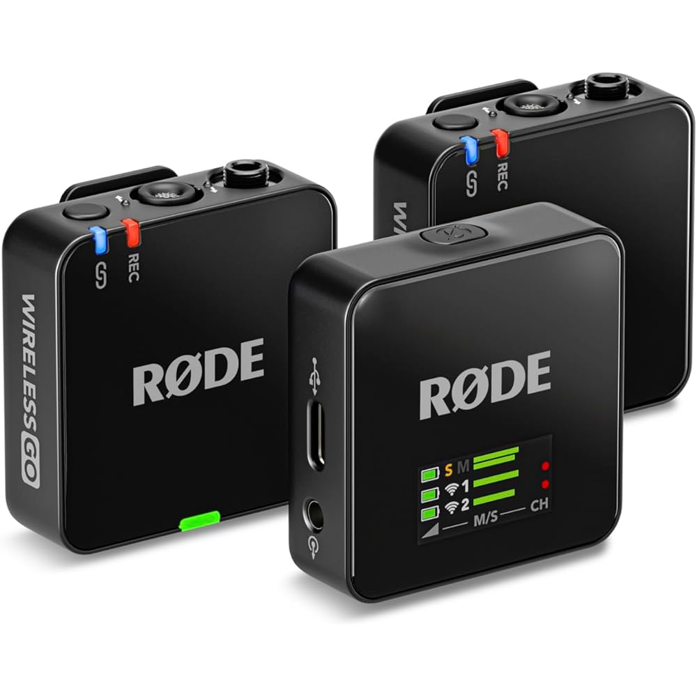 RØDE Wireless GO (Gen 3) – Compact Wireless Mic – Pristine Audio, 32-bit Float Recording, Automatic Level Control, for Phones, Cameras and Computers