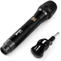 Gemini Wireless Microphone System UHF Handheld Rechargeable Cordless Mic with Receiver for Karaoke Singing DJ Performance PA Speaker Mixer 50M Range Plug Play (GMU-M100)