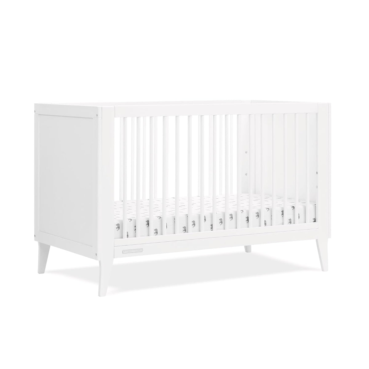 Delta Children Ollie 4-in-1 Convertible Crib Greenguard Gold Certified, Bianca White