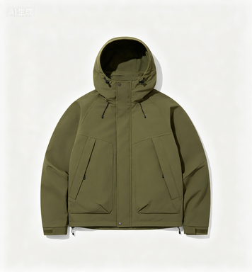 Classic Six-Marlene Convertible Jacket in Army Green
