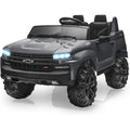 Jojoka Baby Car 24V 2-Seater Truck Licensed Chevrolet Silverado Ride On Toy w/Parent Remote Control,4xSpring Suspension, Wireless Music, Electric Vehicle Car for Kids Ages 3-8,Gray